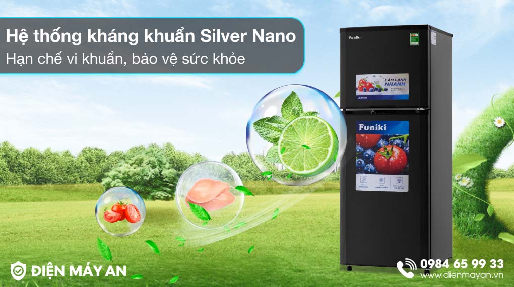 Tủ Lạnh Funiki 209 Lít HR T6209TDG - công nghệ diệt khuẩn, khử mùi